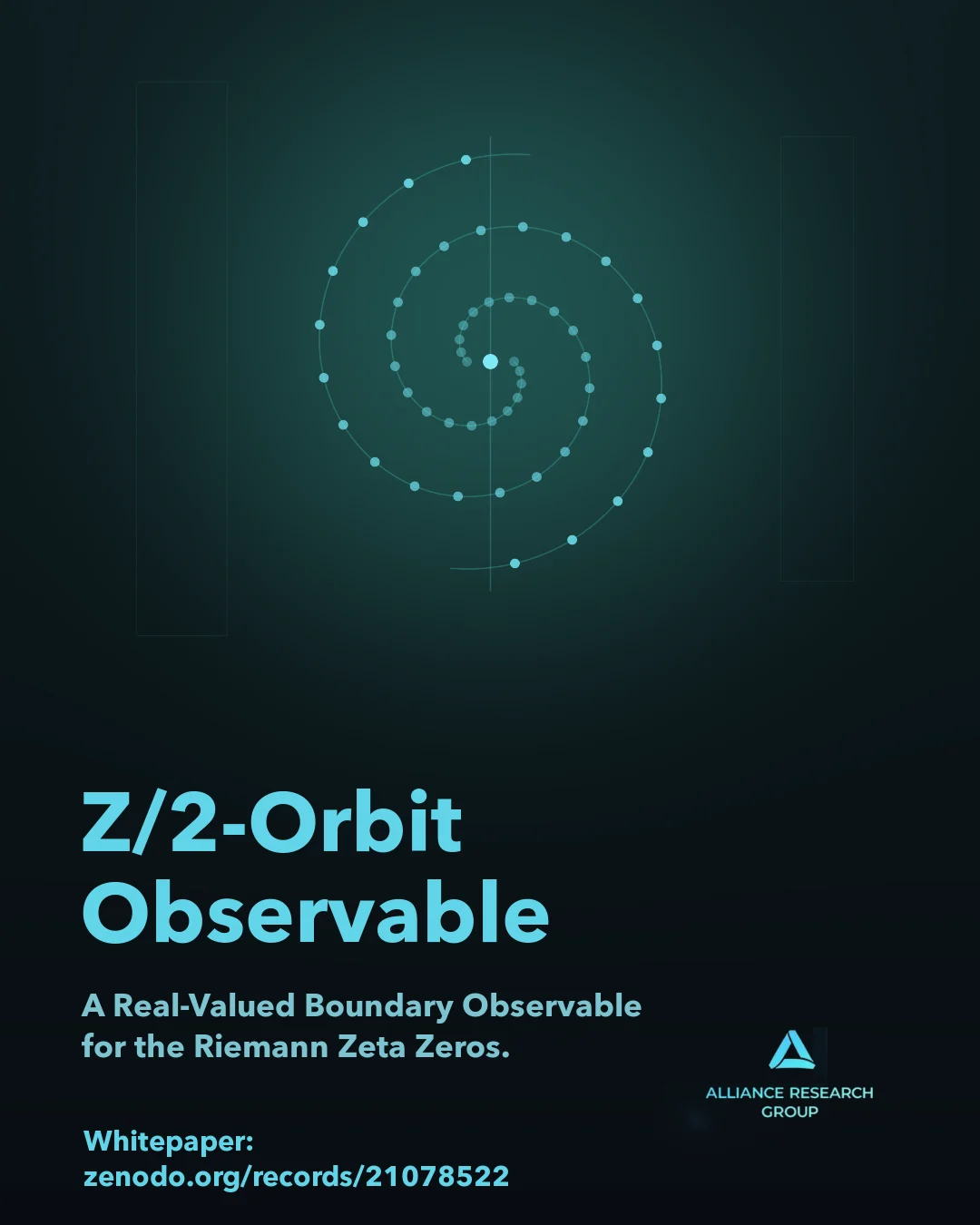 A Real-Valued Z/2-Orbit Boundary Observable for the Riemann Zeta Zeros cover